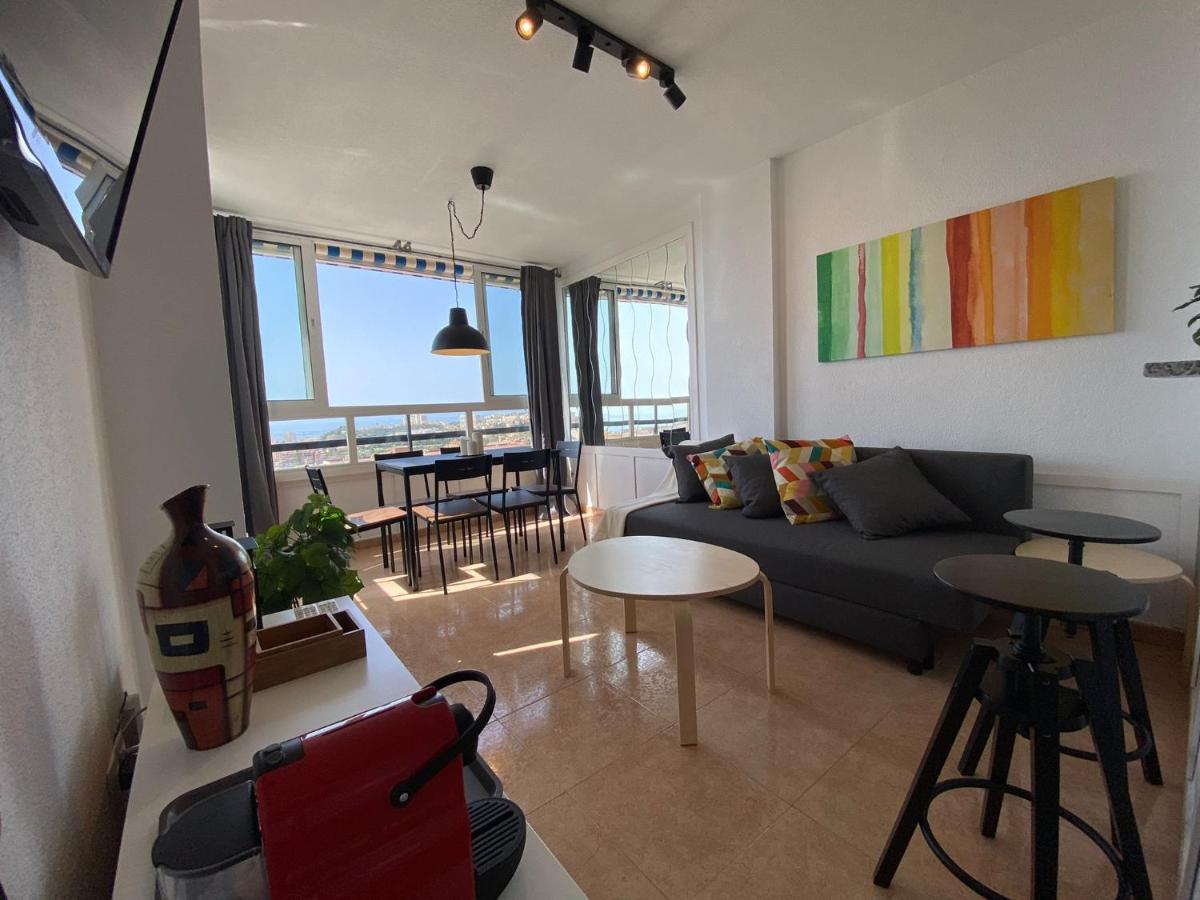 Apartamento con impresionante vista, piscina y parking Benalmádena Exterior foto